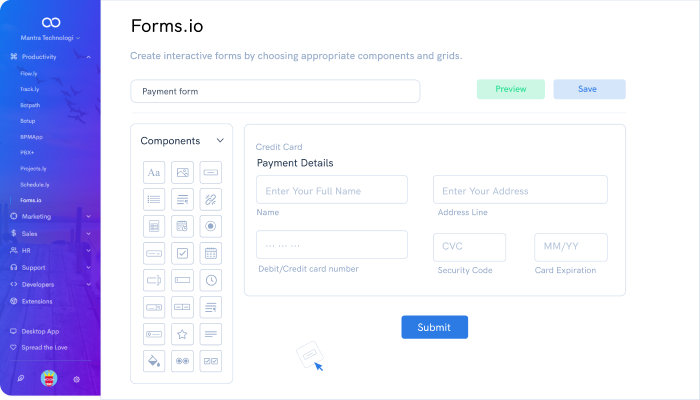 Forms.io Payment Forms